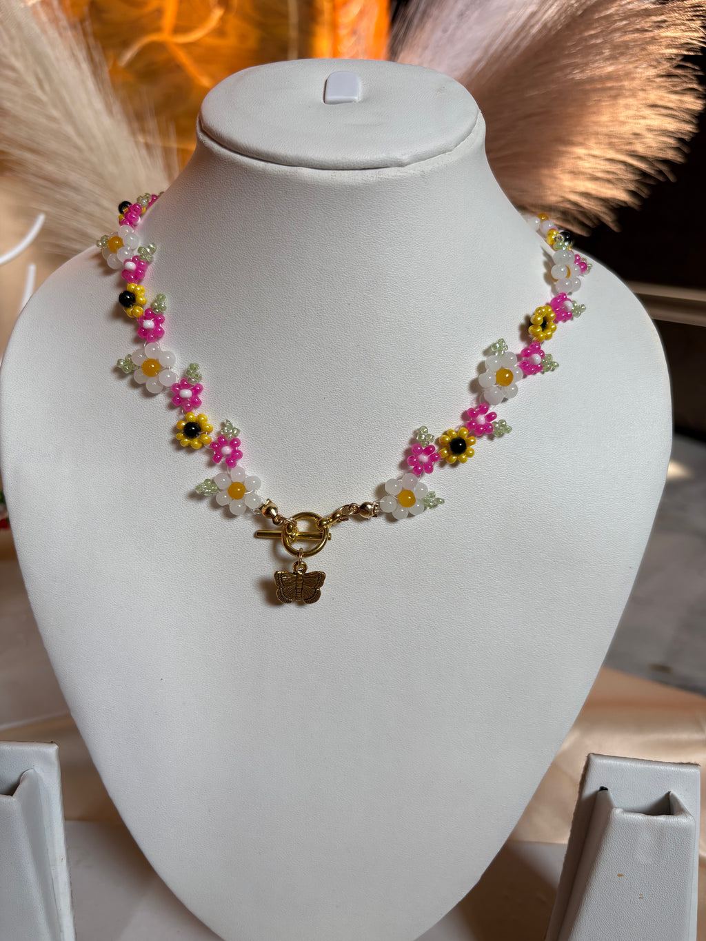 Flower Garden Necklace and Earings set.