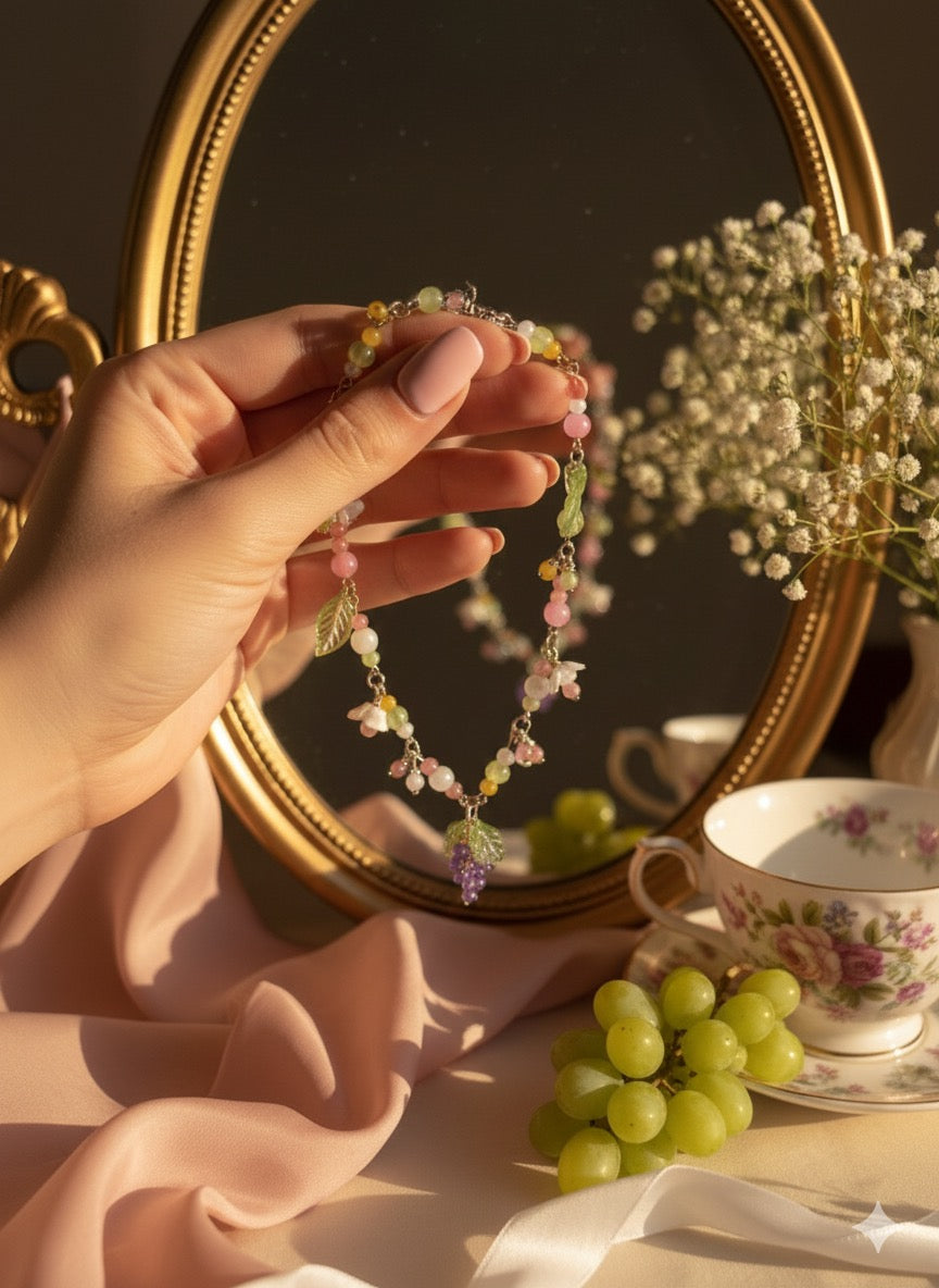 Grape vine Necklace and earings set