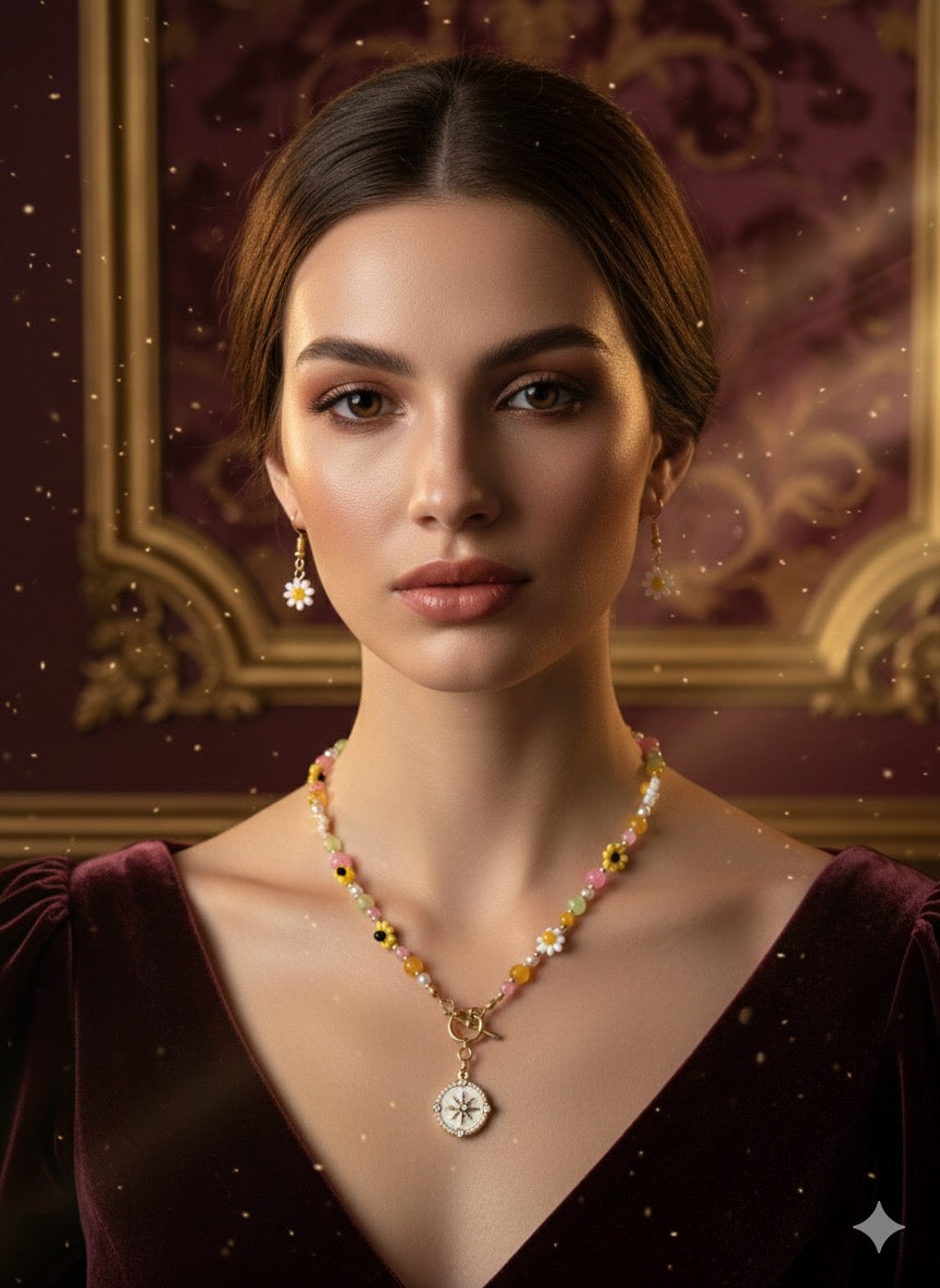 Autamn season Necklace and Earings set